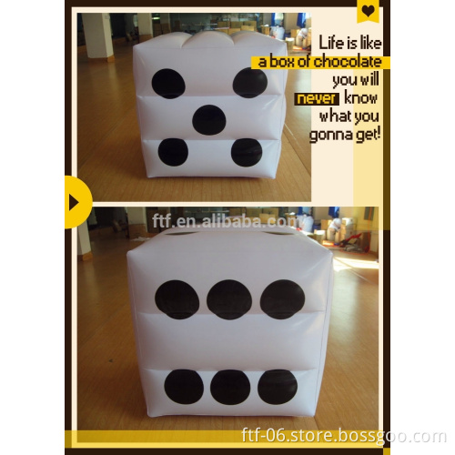 Giant inflatable dice for party